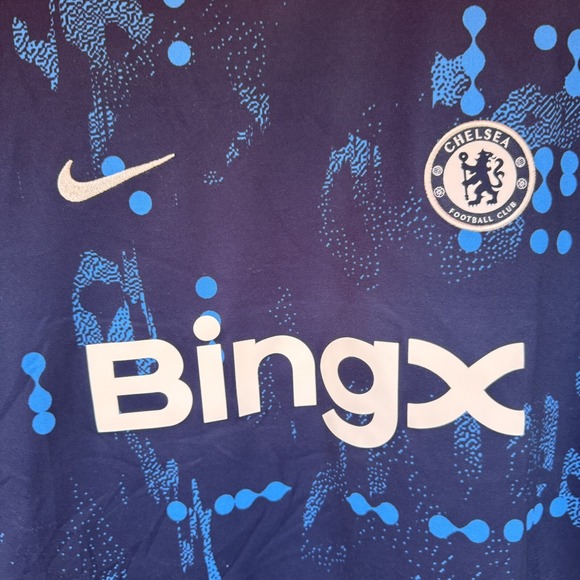 Size‎ L - NIKE CHELSEA ACADEMY PRO PRE-MATCH JERSEY FN9646-452 Men's Slim Fit - Picture 2 of 5